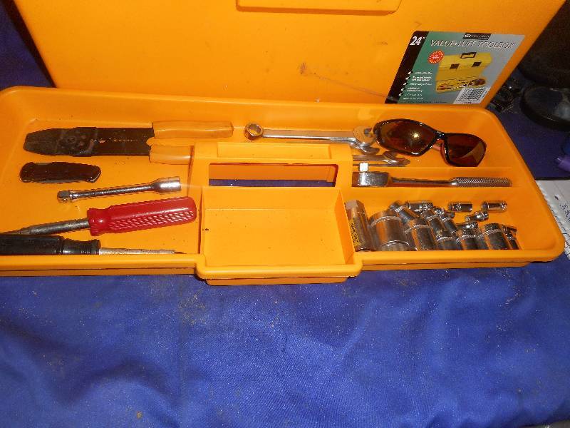 TOOL,BOX AND SOME TOOLS