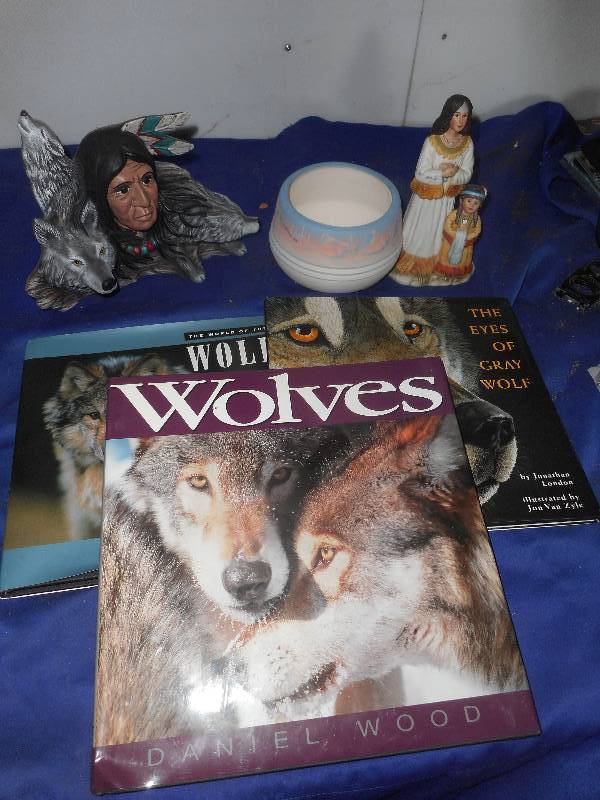 WOLF BOOKS AND INDIAN DECORE