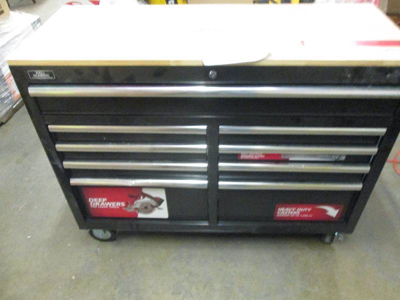 lot 1 image: husky 46 9 drawer tool cabinet no ...