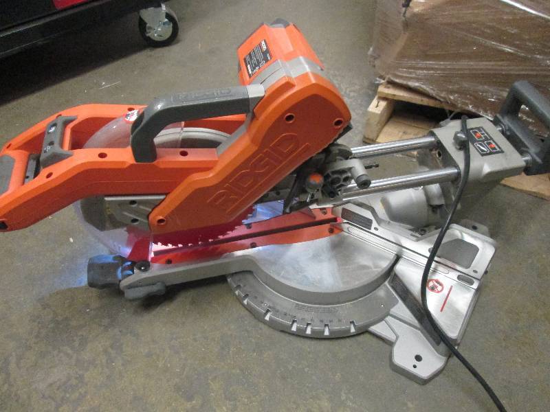 lot 3 image: rigid 10 inch dual-bevel compond mi...
