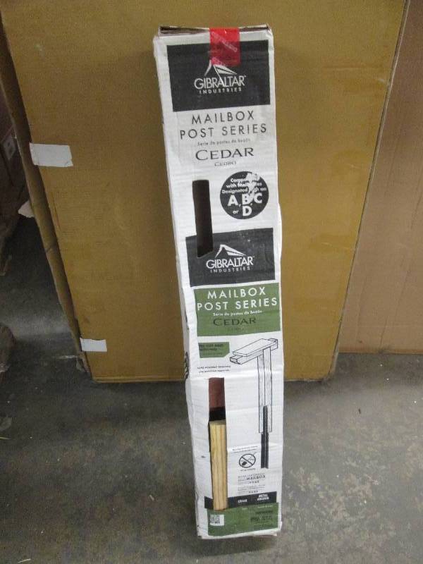 lot 36 image: gibraltar cedar mailbox post ...