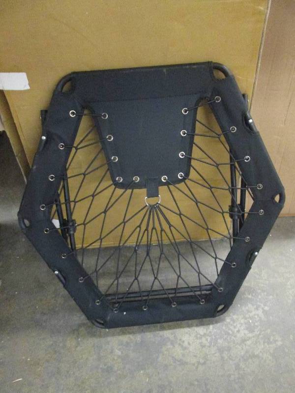 lot 37 image: black bungee chair ...