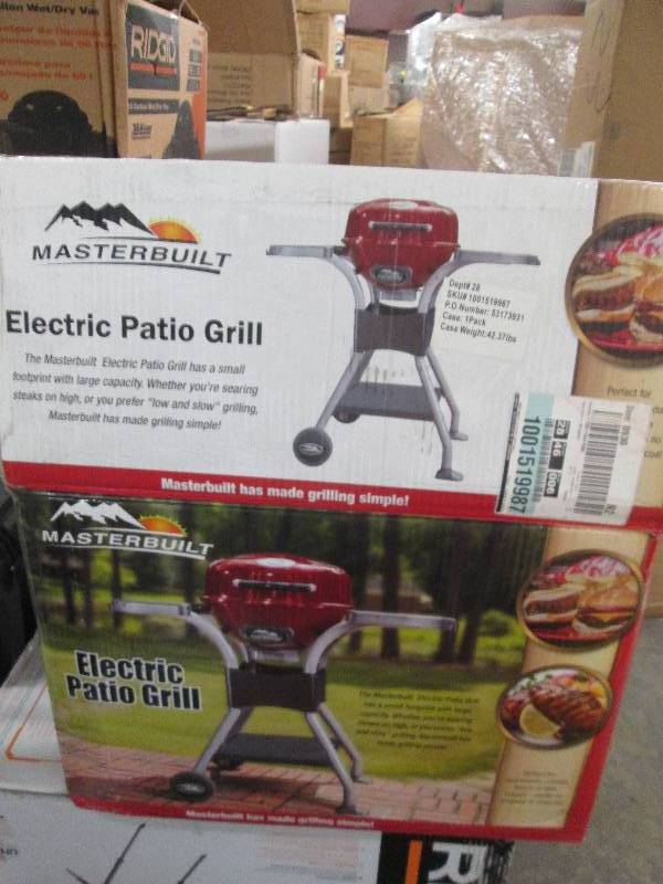 lot 43 image: masterbuilt electric patio grill op...