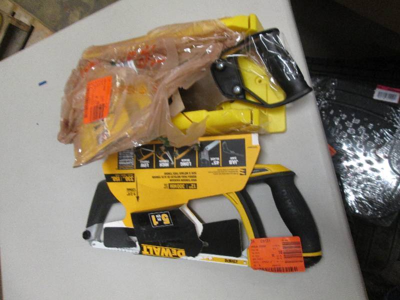 lot 57 image: 1 dewalt 12 hacksaw open box and a...