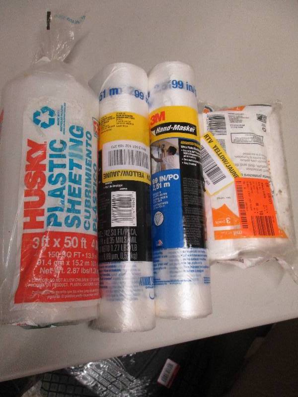 lot 64 image: lot of plastic sheeting ...