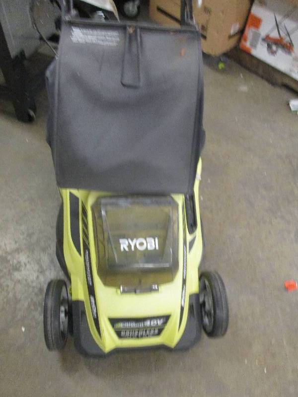 lot 78 image: ryobi 20 40 volt cordless lawn mow...
