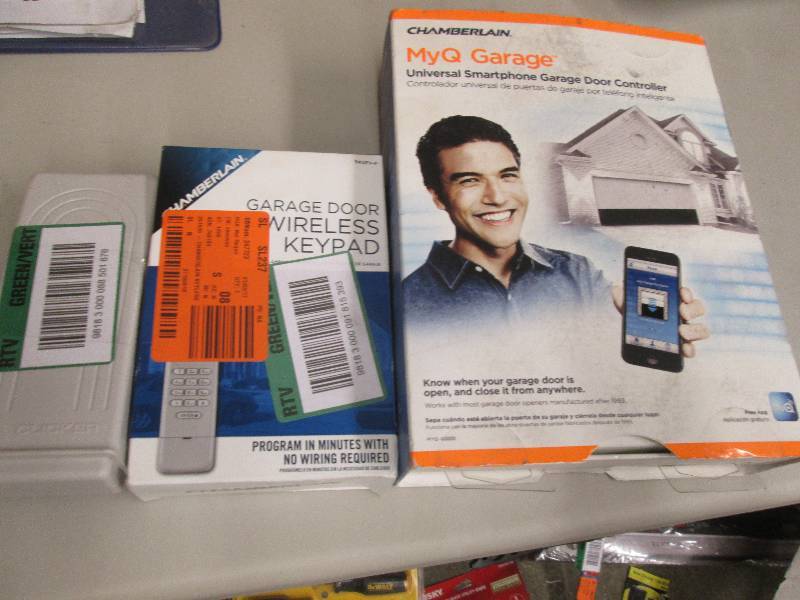 lot 86 image: 2 chamberlain wireless garag door k...