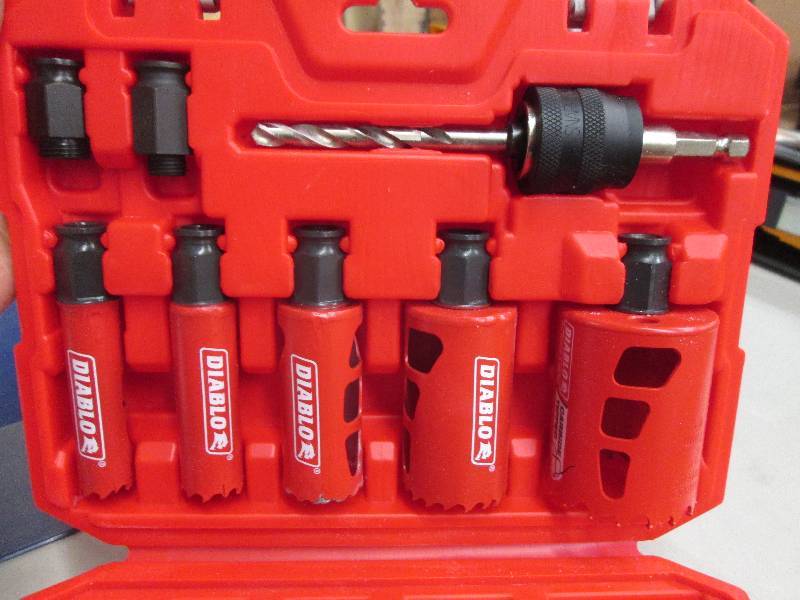 lot 88 image: diablo 9 pc whole saw kit one looks...