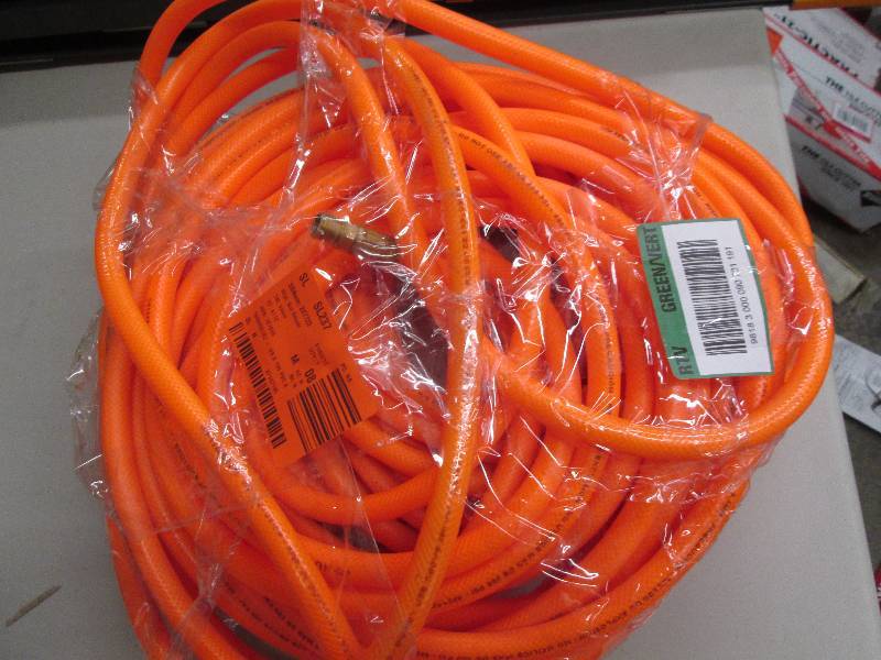lot 99 image: husky 38 x 100 foot orange air li...