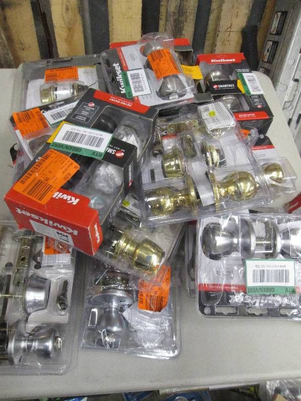 lot 138 image: big lot of17  keyed entry door hand...