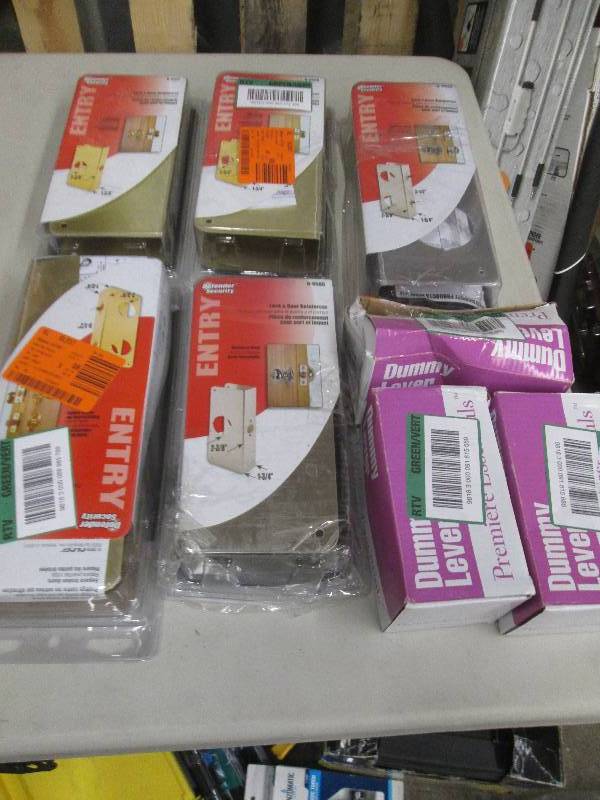 lot 148 image: 5 lock and door reinforcers and 3 d...
