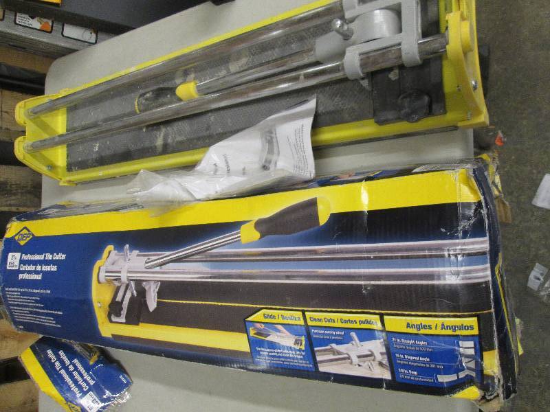 lot 169 image: qep 21 tile saw looks used open bo...
