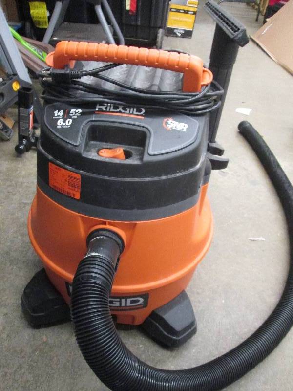 lot 175 image: ridgid 14 gallon hepa wetdry vac t...