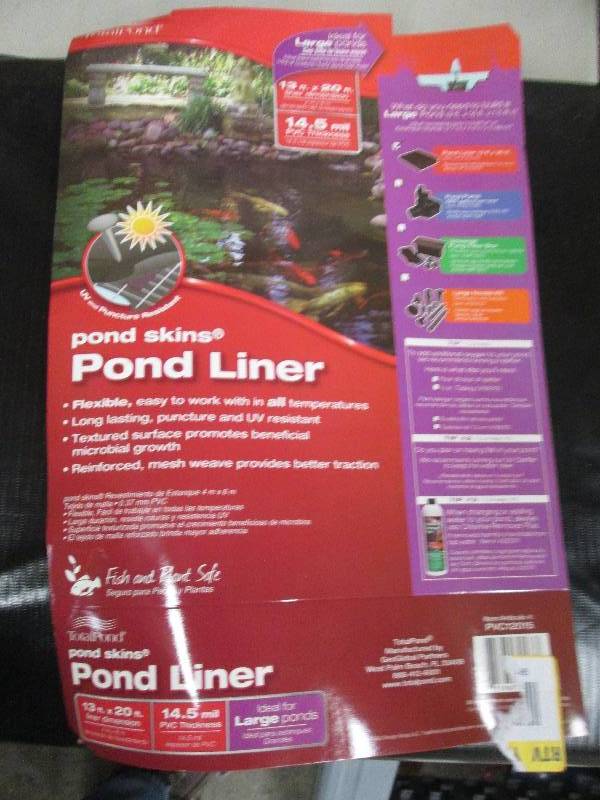 lot 217 image: 13 foot x 20 foot 14.5 mil black po...