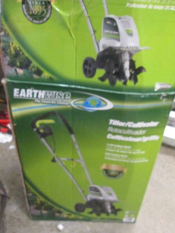 lot 220 image: earthwise electric 11 tiller plugg...