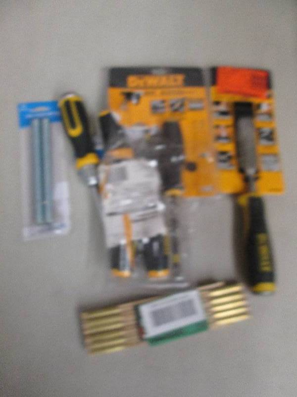lot 262 image: lot of dewalt screw drivers foldabl...
