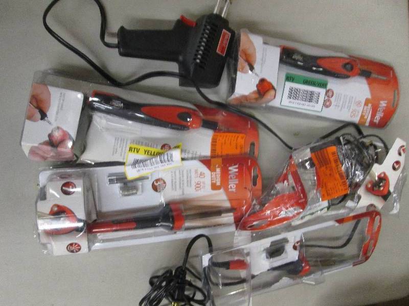 lot 267 image: lot of 6 soldering irons all open b...