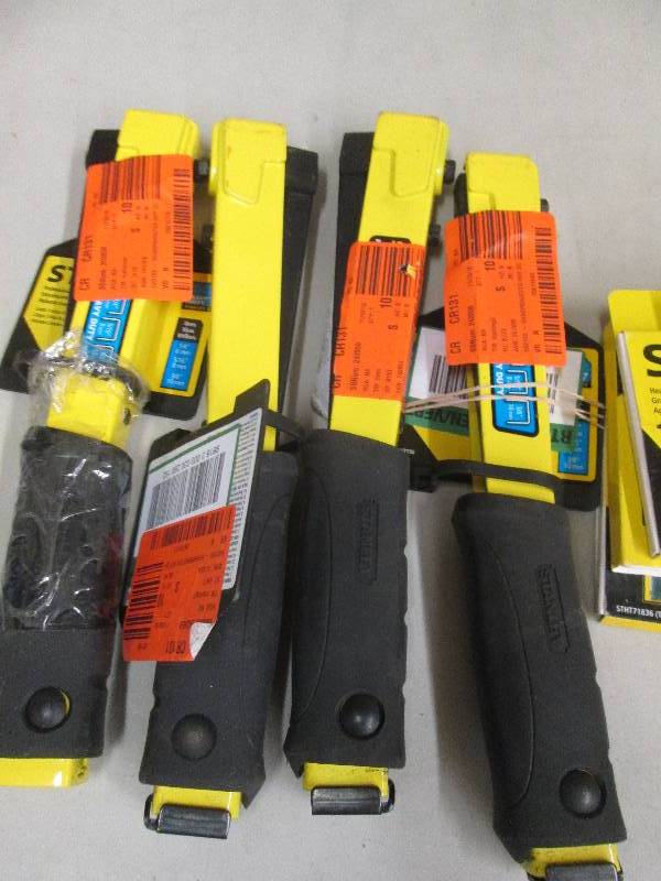 lot 268 image: 5 stanley professional hammer tacke...