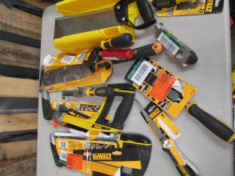 lot 291 image: lot of saws open box all ...