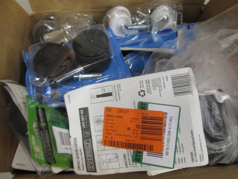 lot 297 image: lot of caster wheels open box ...
