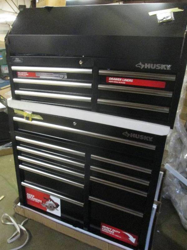 lot 305 image: husky 41 inch 16 drawer tool chest ...