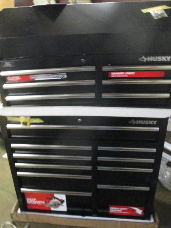 lot 306 image: husky 41 inch 16 drawer tool chest ...