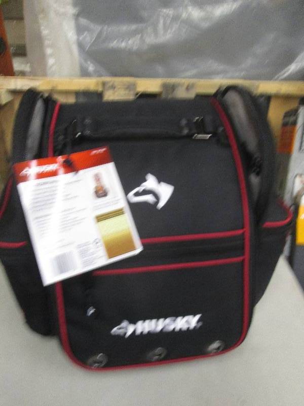 lot 324 image: husky 12 inch technician bag ...