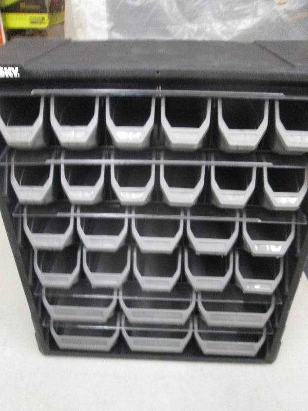 lot 342 image: husky 28 drawer bolt bin ...