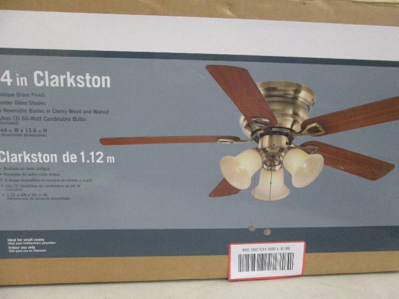 lot 344 image: 44 inch clarkston ceiling fan ...