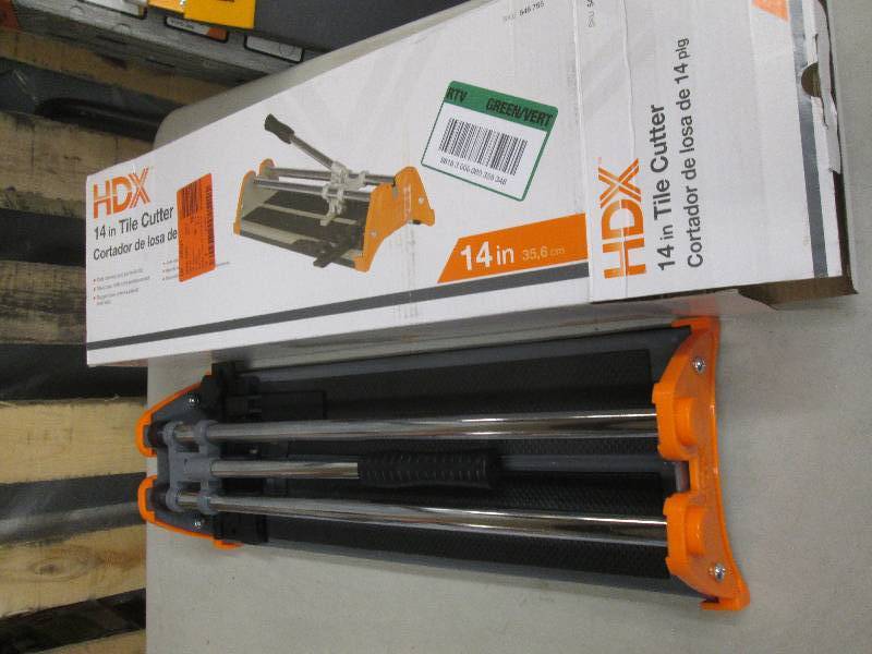 lot 352 image: hdx 14 tile cutter open box ...