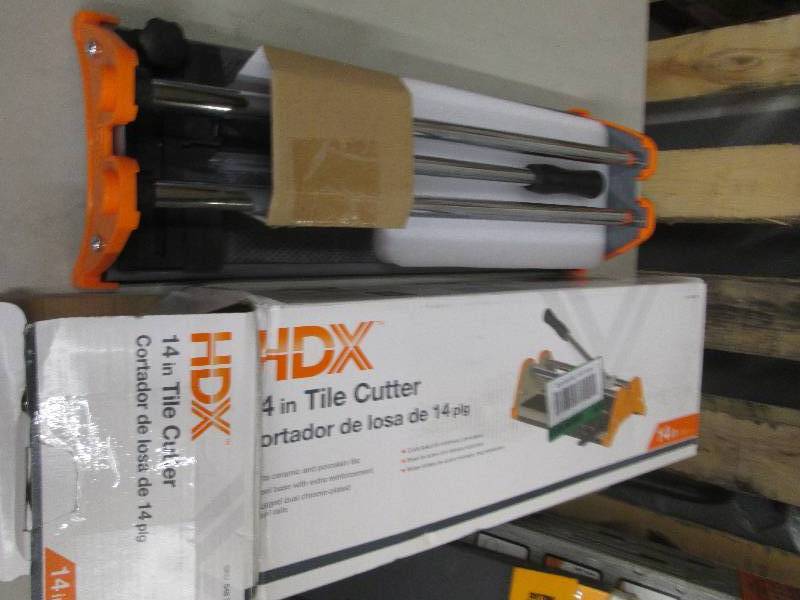 lot 354 image: hdx 14 tile cutter open box ...