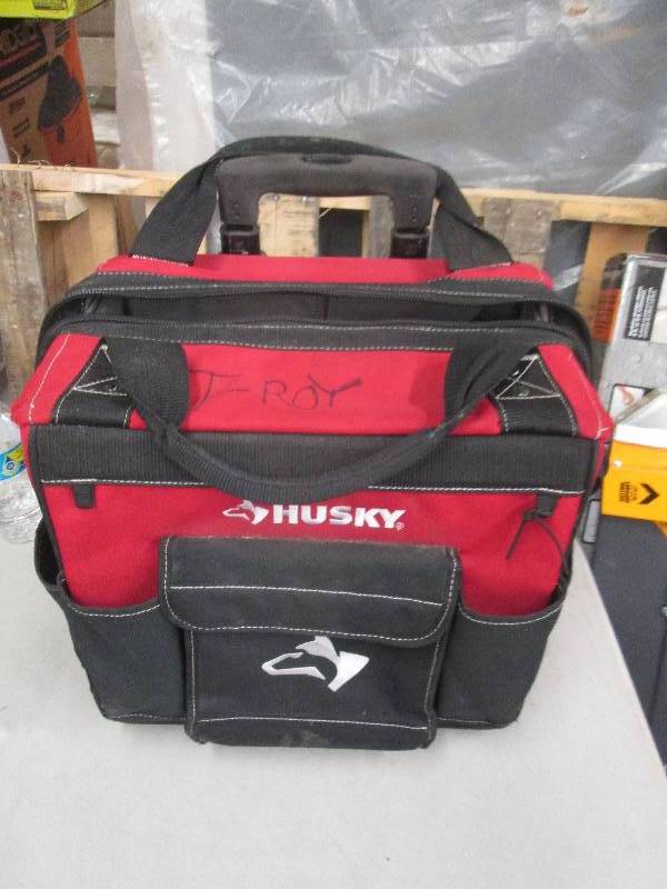 lot 361 image: husky 18 inch rolling bag used has ...