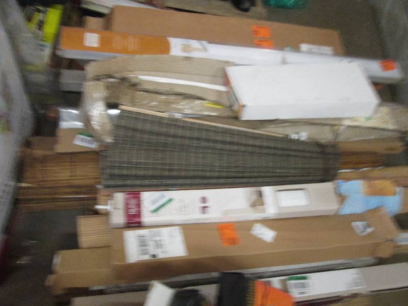 lot 405 image: pallet of mini blinds all open box ...