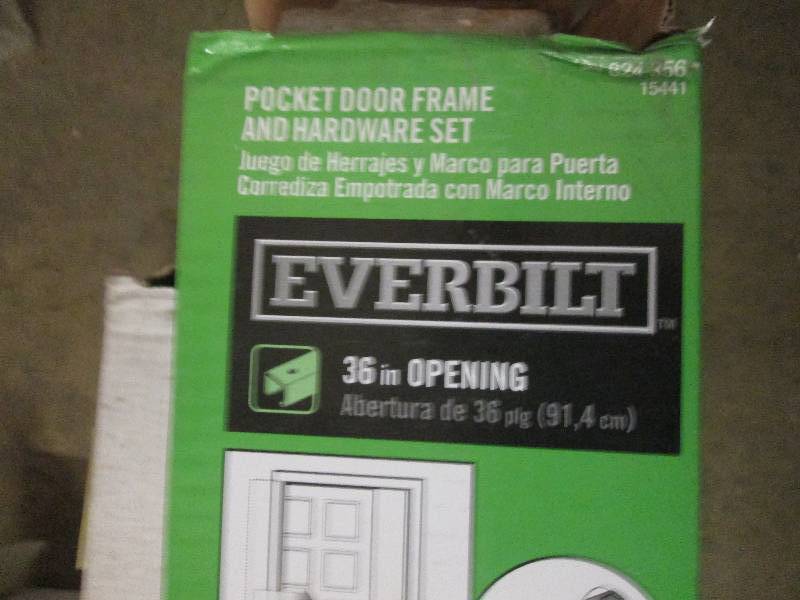 lot 425 image: everbuilt 36 pocket door frame and...