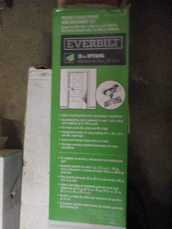 lot 428 image: everbuilt 36 pocket door frame and...