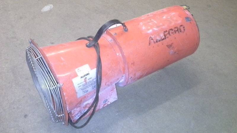 lot 155 image: Allegro Industries 9513 AC Axial Inline Booster Blower, 8