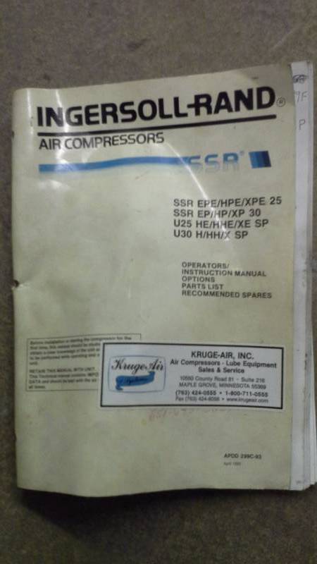 lot 164 image: Various Ingersoll Rand Compressor Parts
