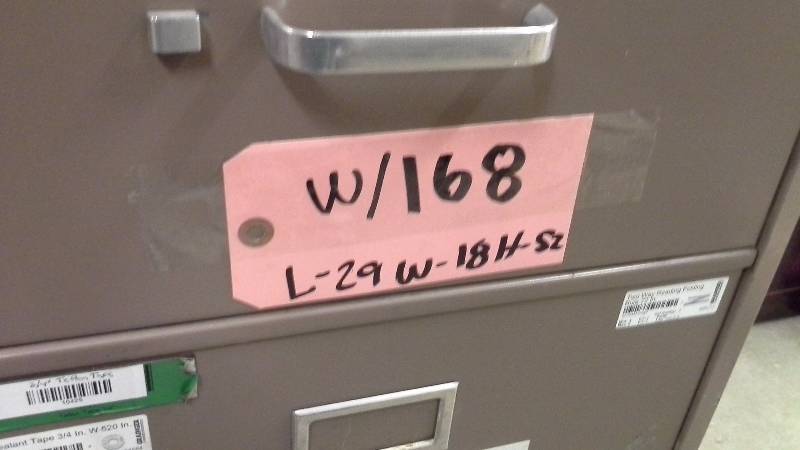 lot 168 image: Pair of Metal File Cabinets