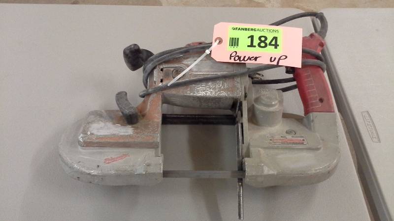 lot 184 image: Milwaukee Portable Bandsaw