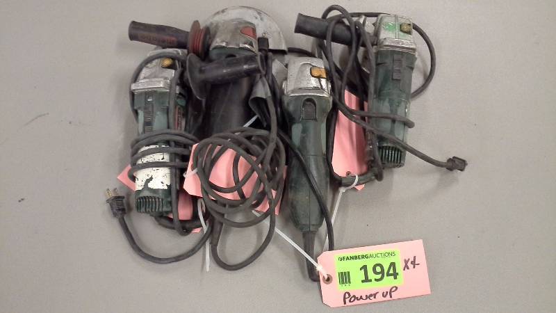 lot 194 image: (4) Grinders