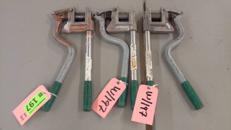 lot 197 image: (3) Greenlee 710 Metal Stud Punches
