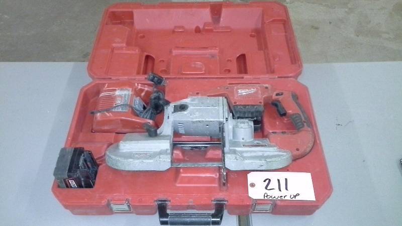 lot 211 image: Milwaukee Portable Cordless Bandsaw