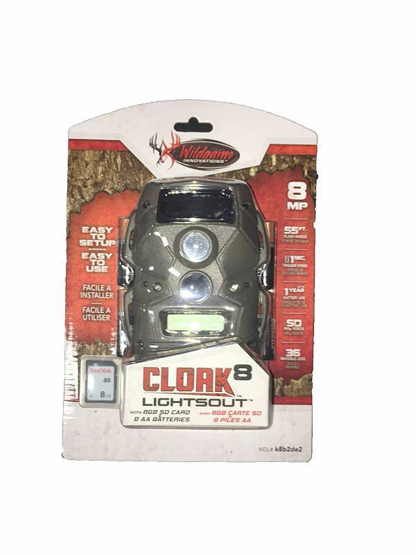 lot 21 image: Wildgame Innovations Cloak 8 Lightsout 8MP Game Trail Camera