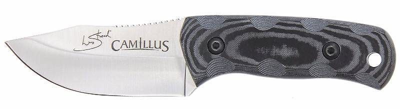 lot 15 image: Camillus Cutlery Company 440 Stainless Steel Les Stroud Fuego Hunter Fixed Blade Knife