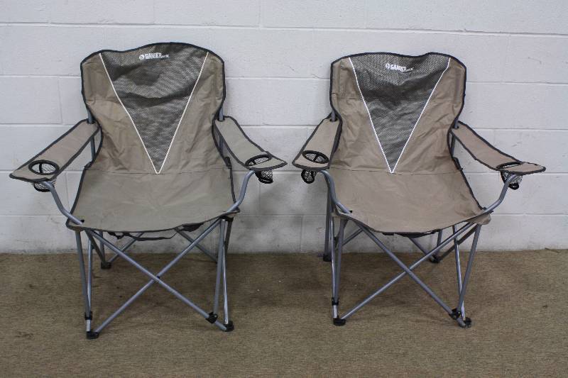 2 Gander Mtn Camping Chairs Sportsman Outdoor Auction