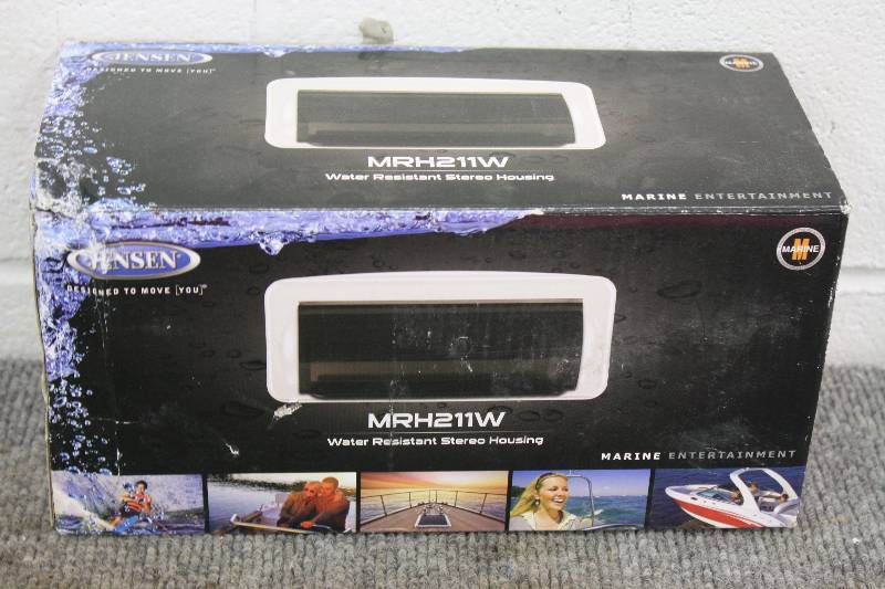 lot 78 image: Jensen Waterproof Stereo Housing - White  New