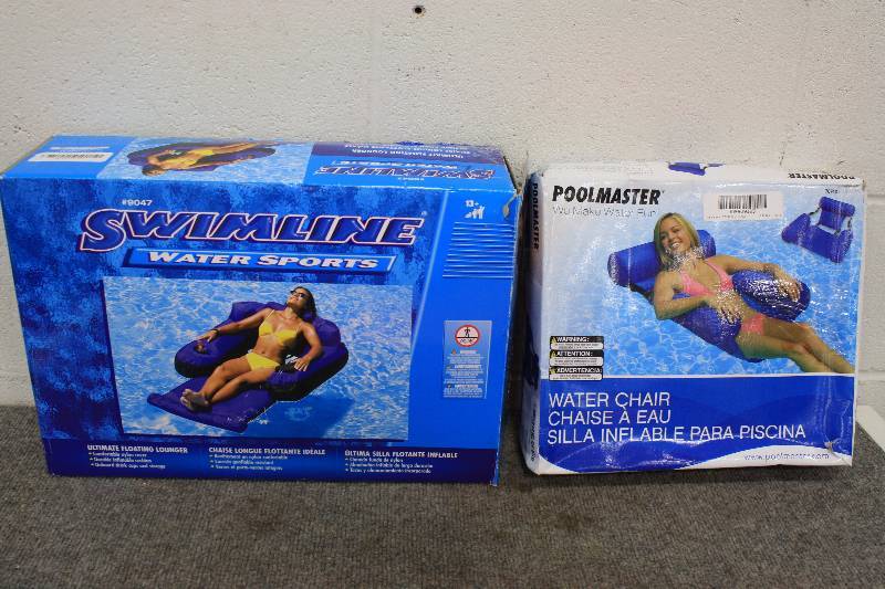 lot 90 image: Floating Loungers Qty 2