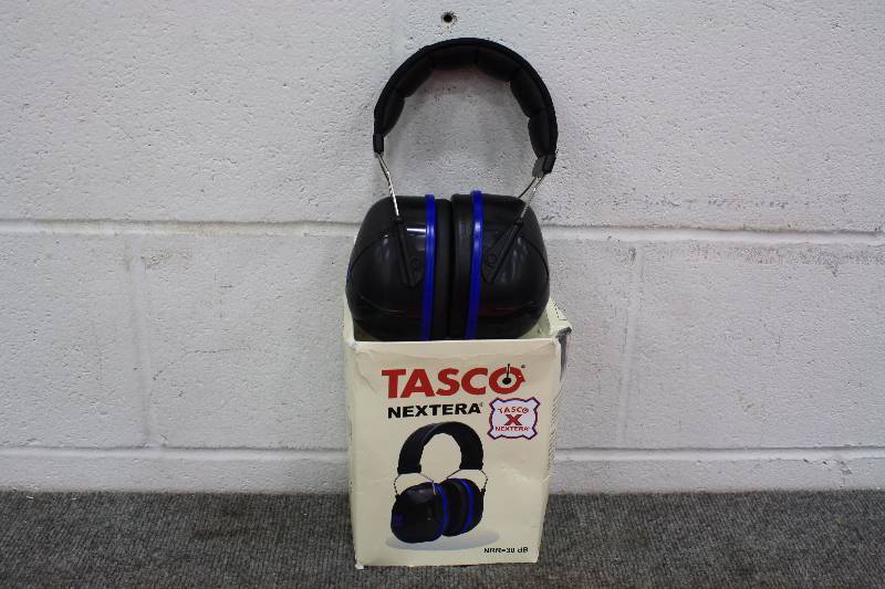 lot 32 image: Tasco Noise Cancelation 30 Decibel Hearing Protection Ear Muffs