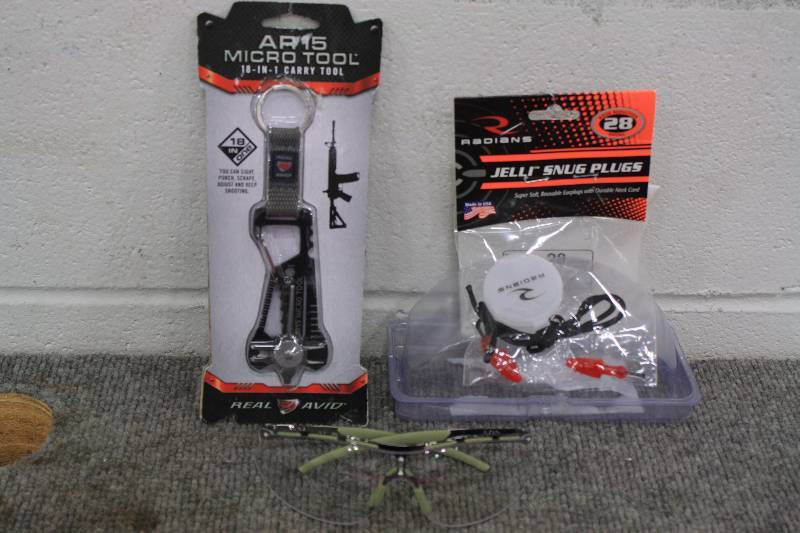 lot 109 image: AR15 Micro Tool, Safety Glasses & Hearing Protection