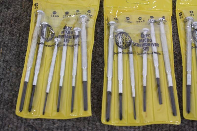 lot 103 image: 8 Packs of 6pc Micro Screwdriver Sets